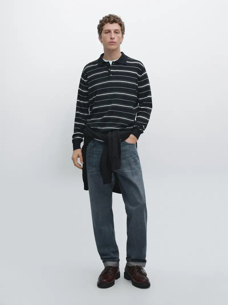 Massimo Dutti Polo Blu 4114016