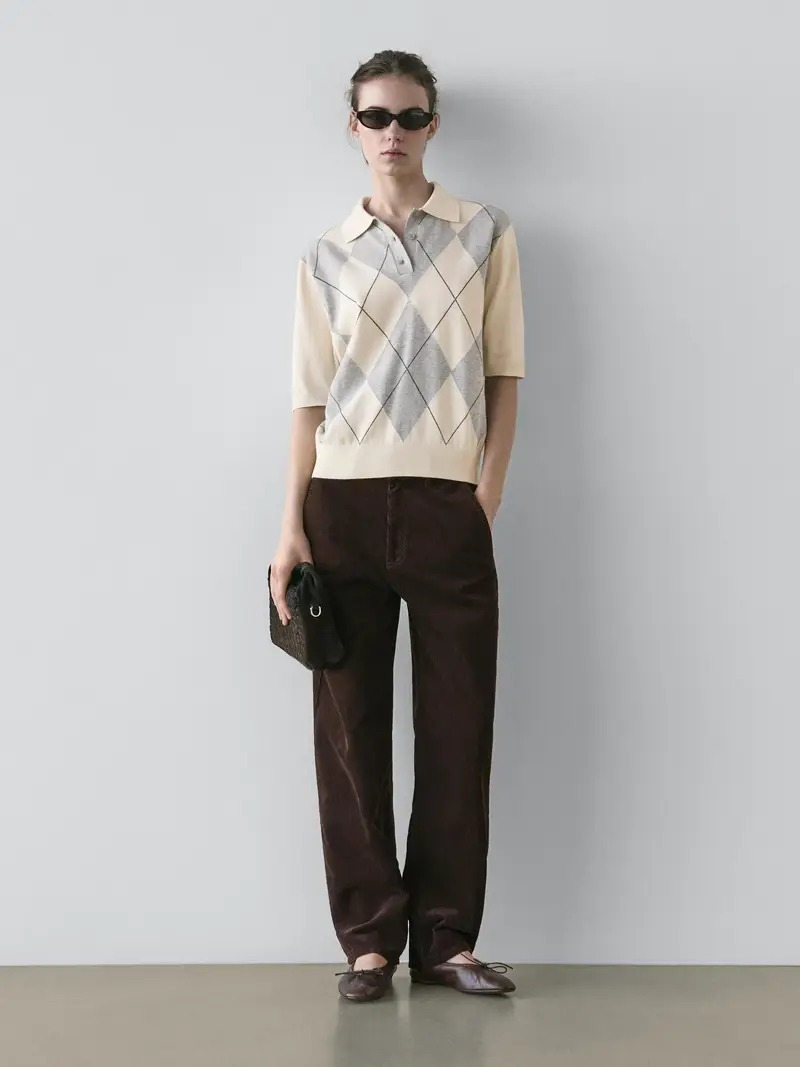 Massimo Dutti Polo Beige 4189988