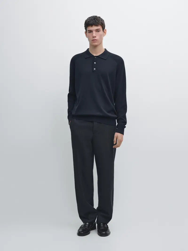 Massimo Dutti Polo Blu 3879369