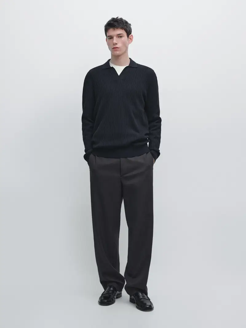 Massimo Dutti Polo Blu 4156817