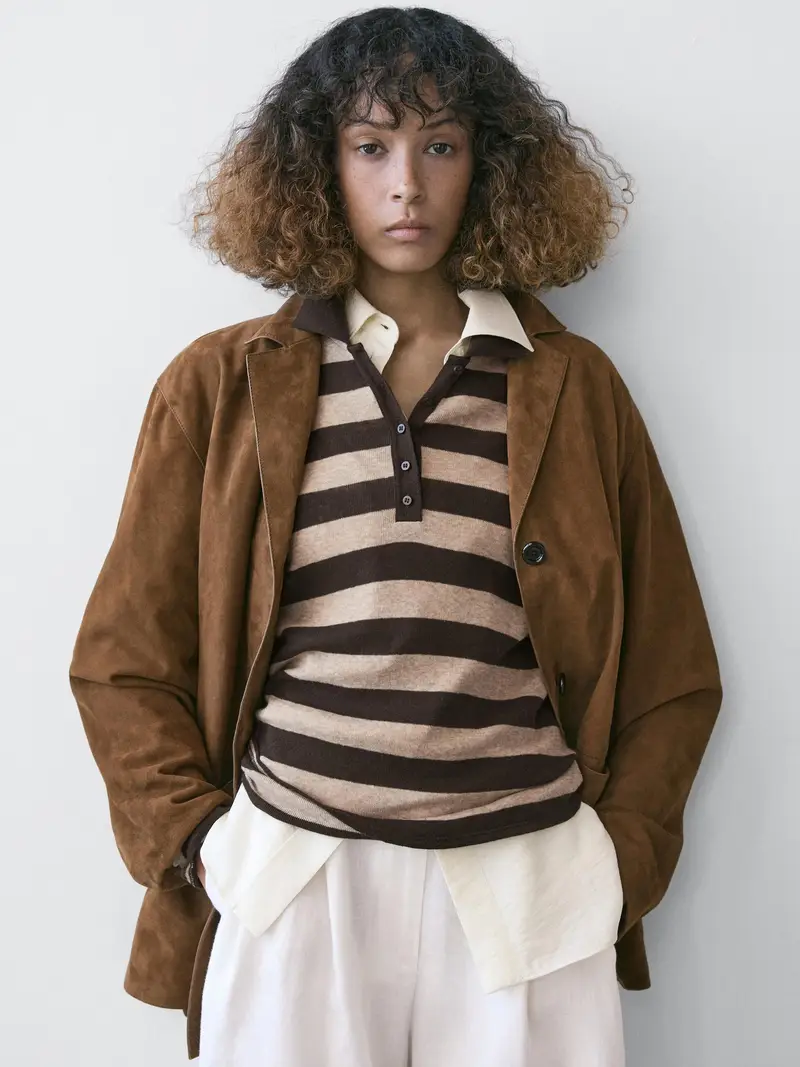 Massimo Dutti Polo Marrone 4337716