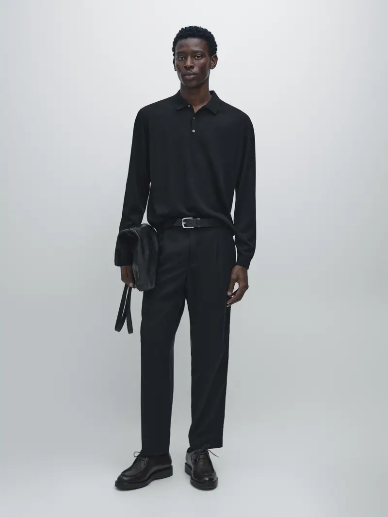 Massimo Dutti Polo Nero 3066389