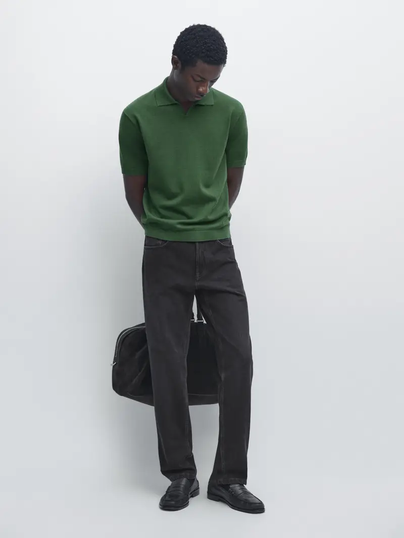 Massimo Dutti Polo Verde 4262326