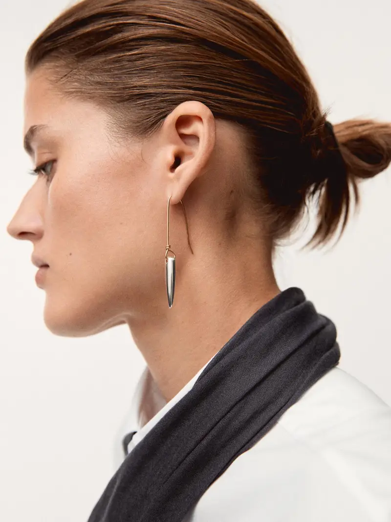 Orecchini A Pendolo - Dorato - - Massimo Dutti - Femminile