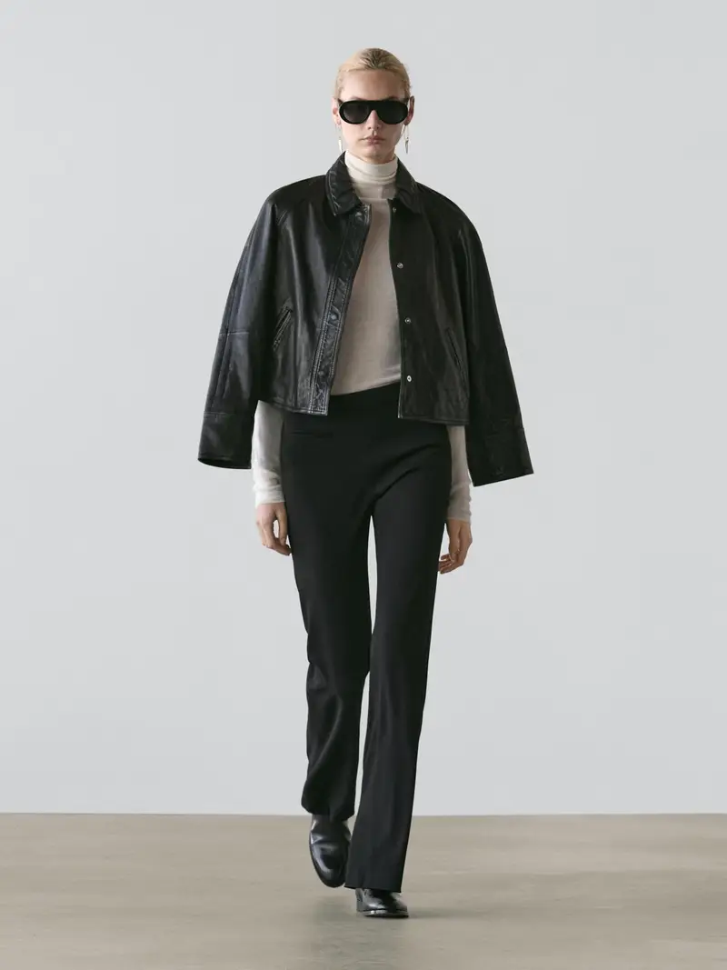 Pantaloni Con Tasca Flare Fit - Nero - (It 44) - Massimo Dutti - Femminile