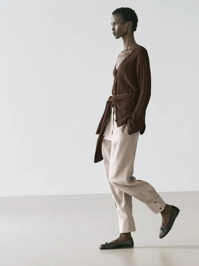 Pantaloni Da Completo Con Fibbia - Beige - (It 44) - Massimo Dutti - Femminile