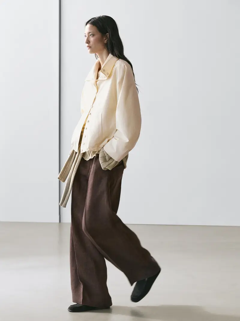 Pantaloni Da Completo Morbidi In Lino - Marrone - (It 42) - Massimo Dutti - Femminile