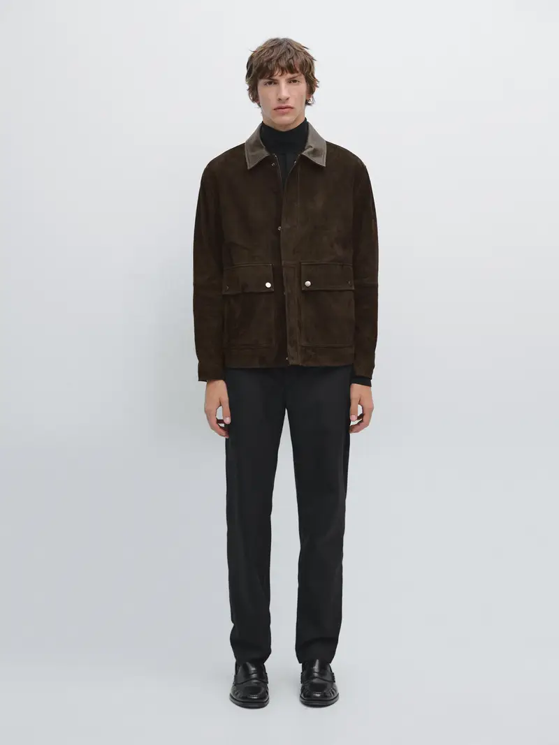 Pantaloni Jogger Fit 100% Cotone - Nero - - Massimo Dutti - Maschile