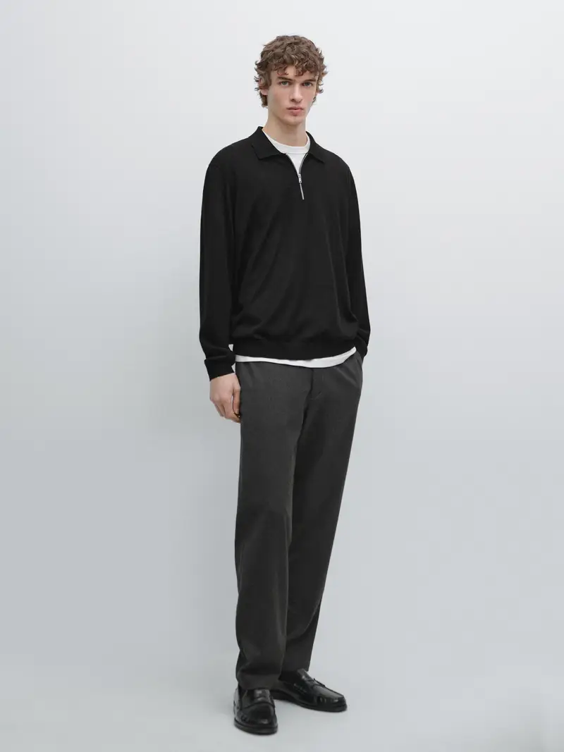 Pantaloni Jogger Fit - Grigio - - Massimo Dutti - Maschile