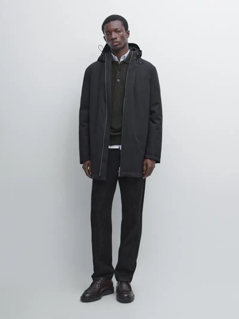 Massimo Dutti Parka Blu 3929697