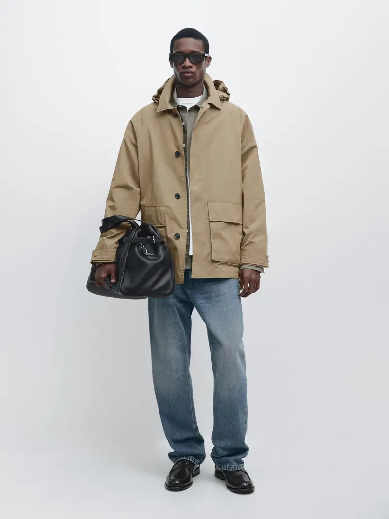 Massimo Dutti Parka Beige 4262348