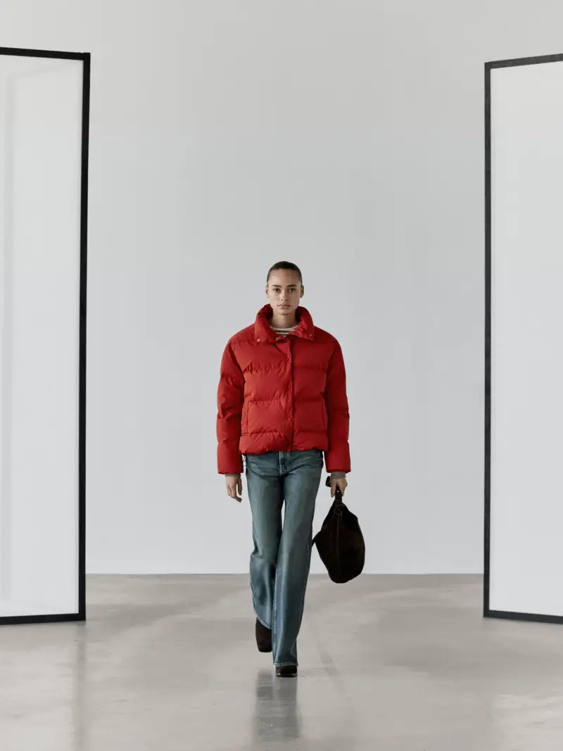 Piumino Oversize - Rosso - - Massimo Dutti - Femminile