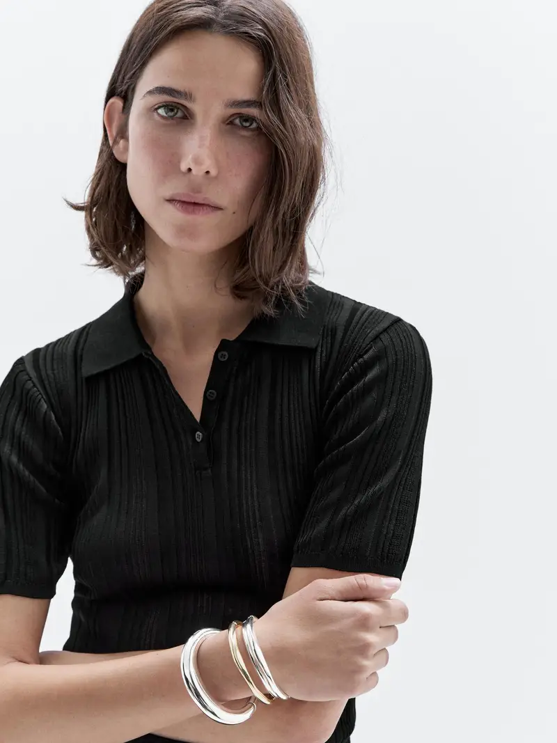 Massimo Dutti Polo Nero 2555507