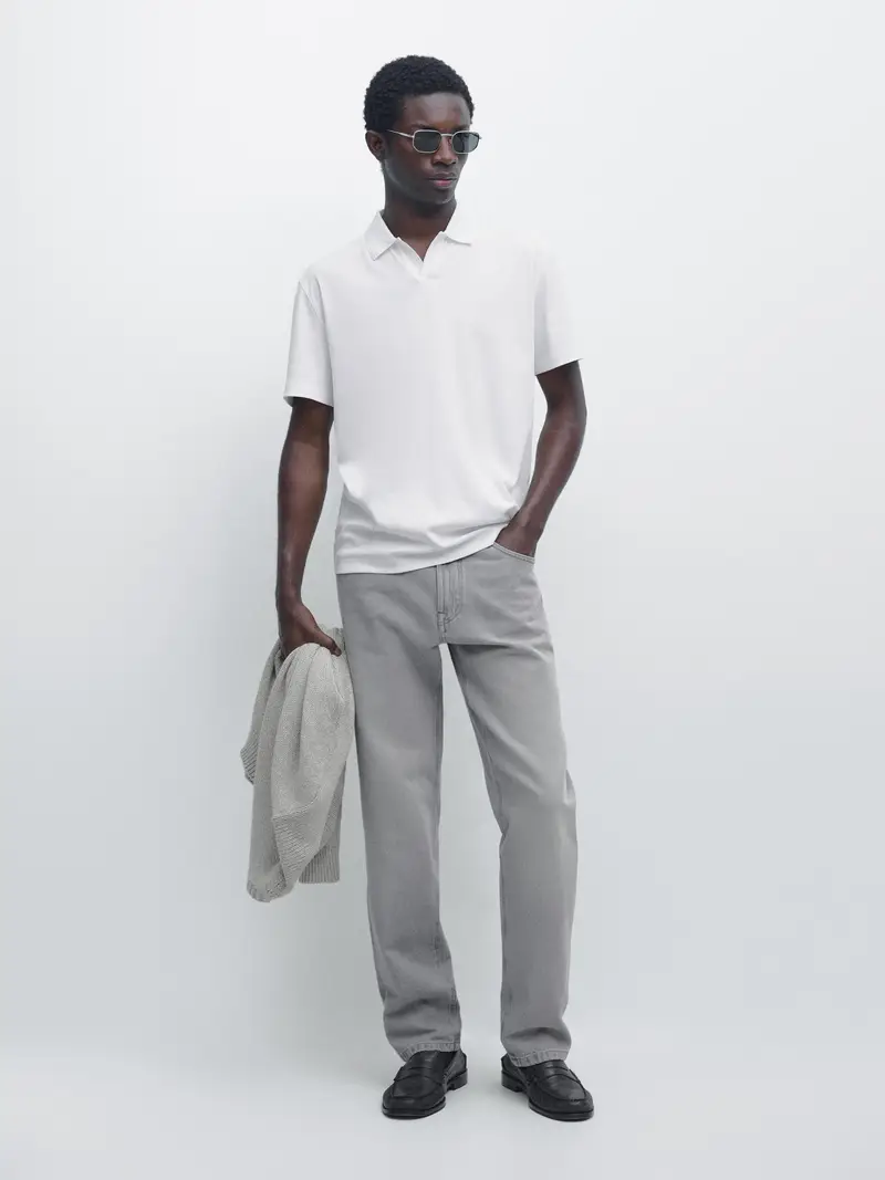 Massimo Dutti Polo Beige 4262316