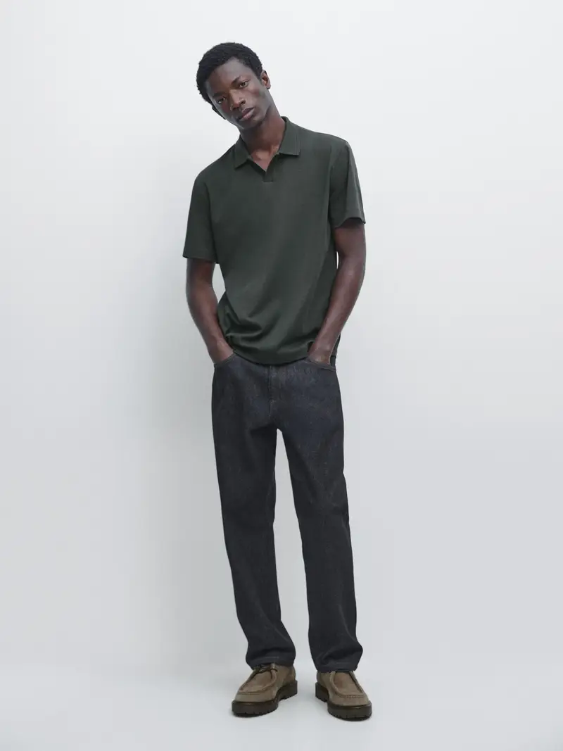 Massimo Dutti Polo Verde 4262317