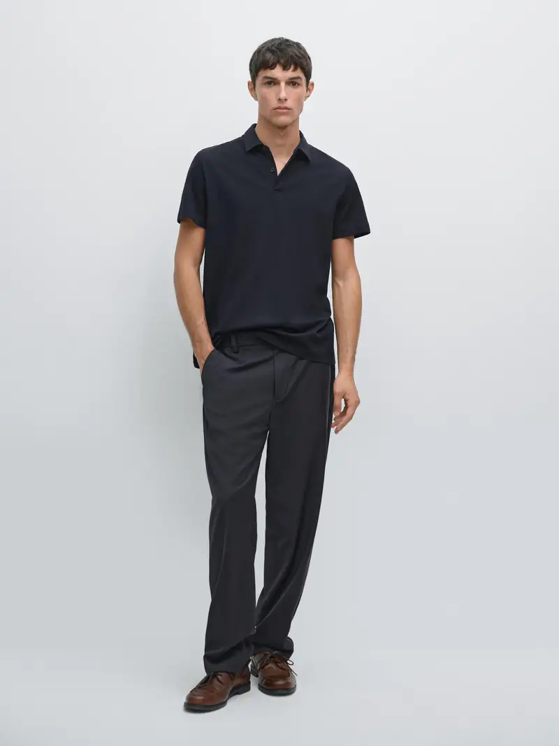 Massimo Dutti Polo Blu 3885936