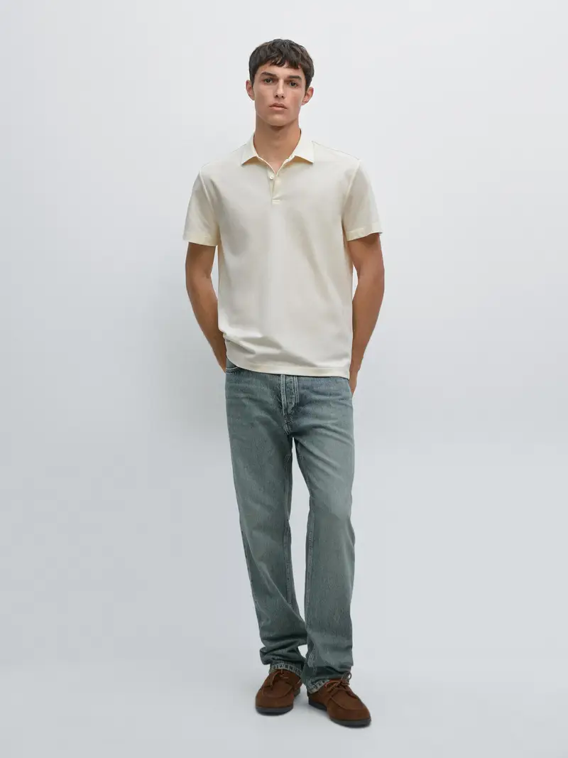 Massimo Dutti Polo Beige 3885937