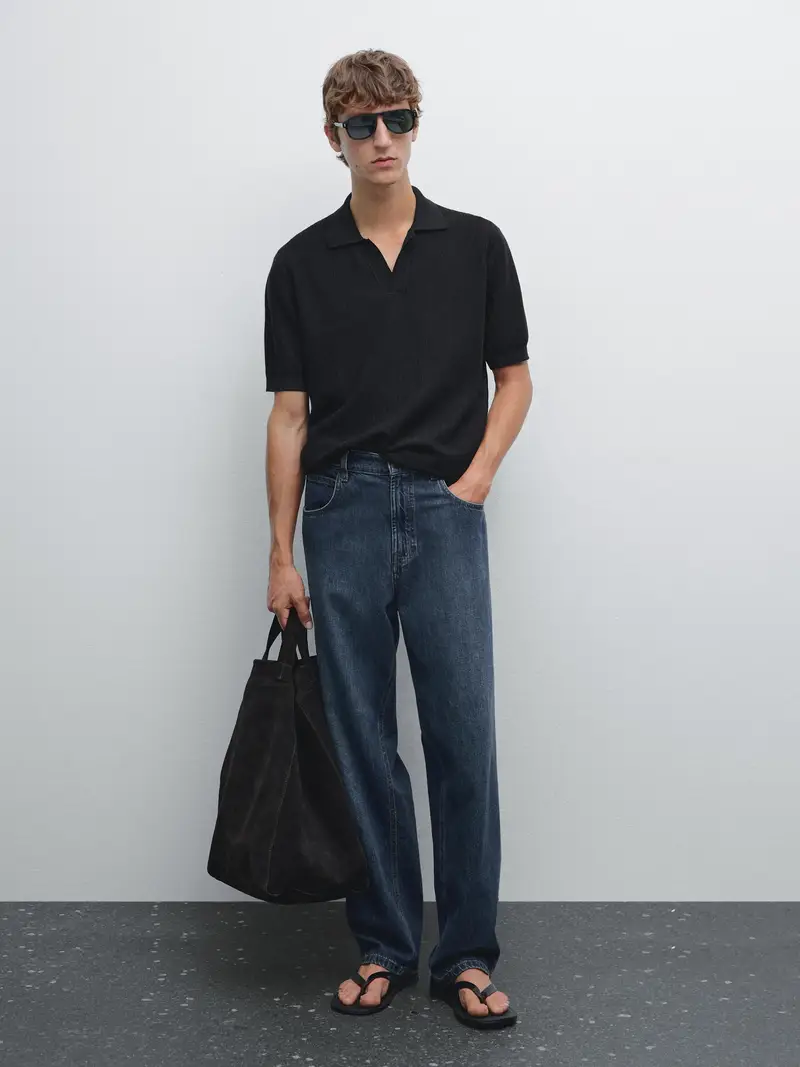 Massimo Dutti Polo Blu 2553660