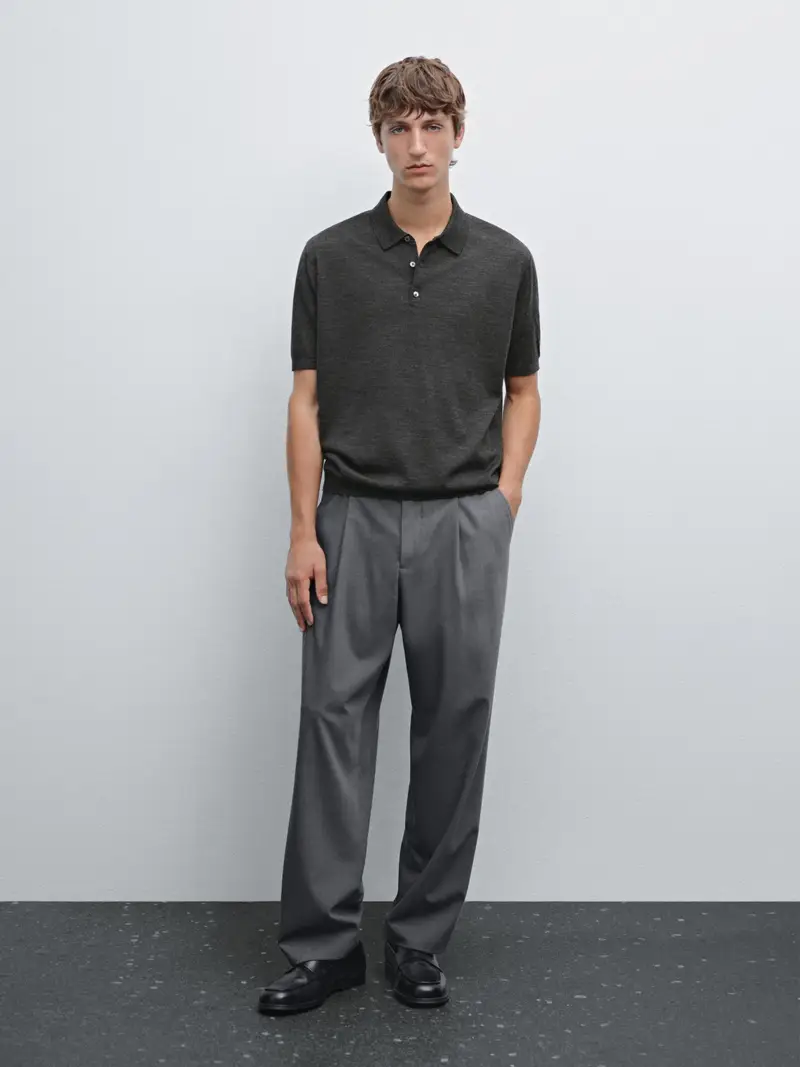 Massimo Dutti Polo Grigio 2554631