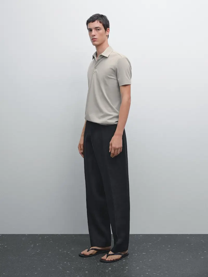 Massimo Dutti Polo Grigio 2554579