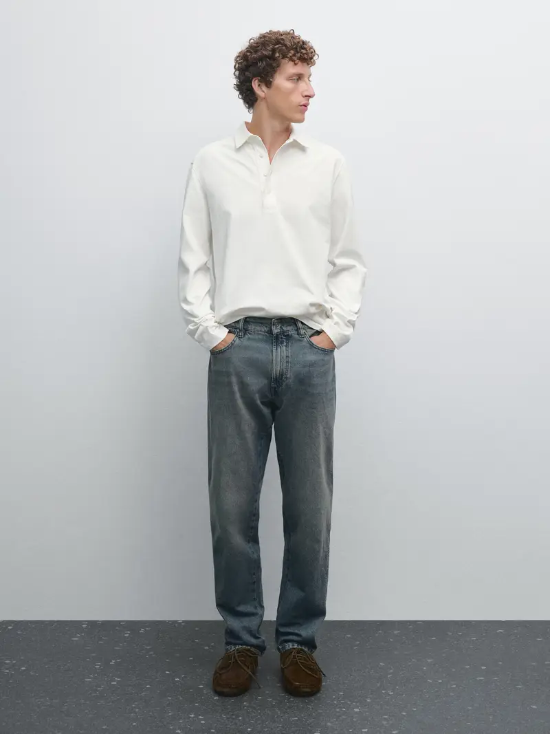 Massimo Dutti Polo Beige 2554590