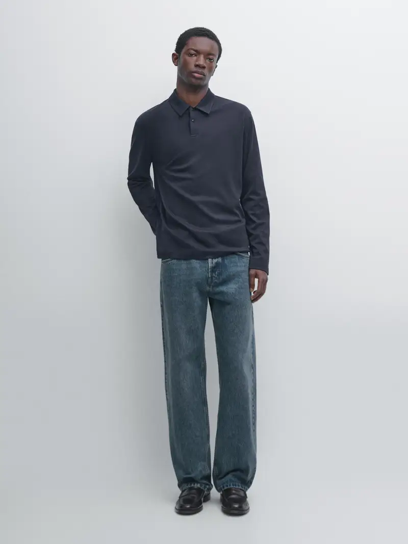 Massimo Dutti Polo Blu 3897368