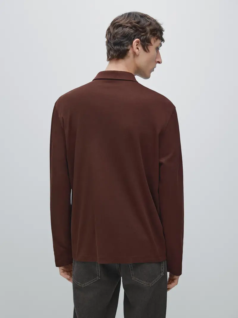 Massimo Dutti Polo Bordeaux 3897369