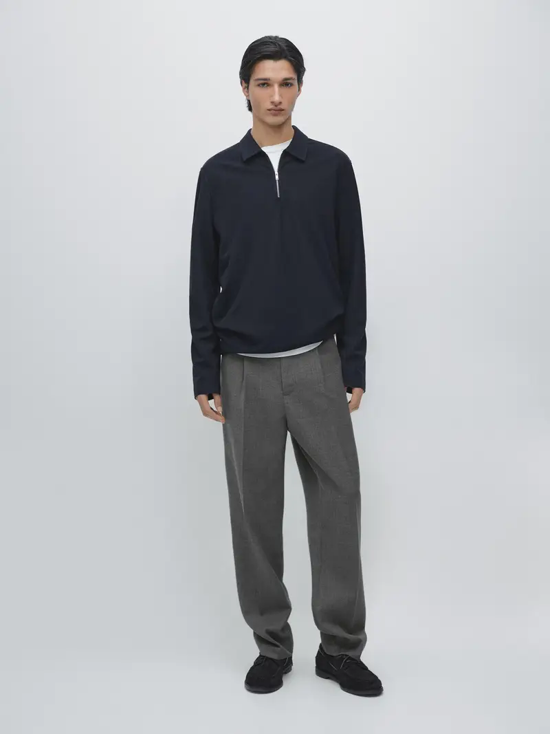 Massimo Dutti Polo Blu 3934489