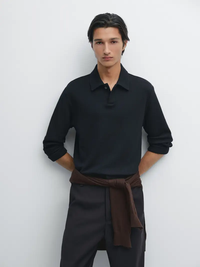 Massimo Dutti Polo Blu 2743525