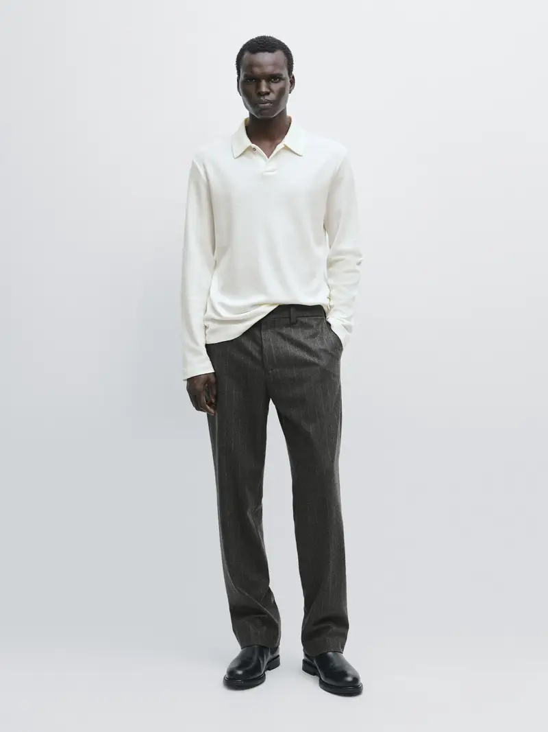 Massimo Dutti Polo Beige 2743526