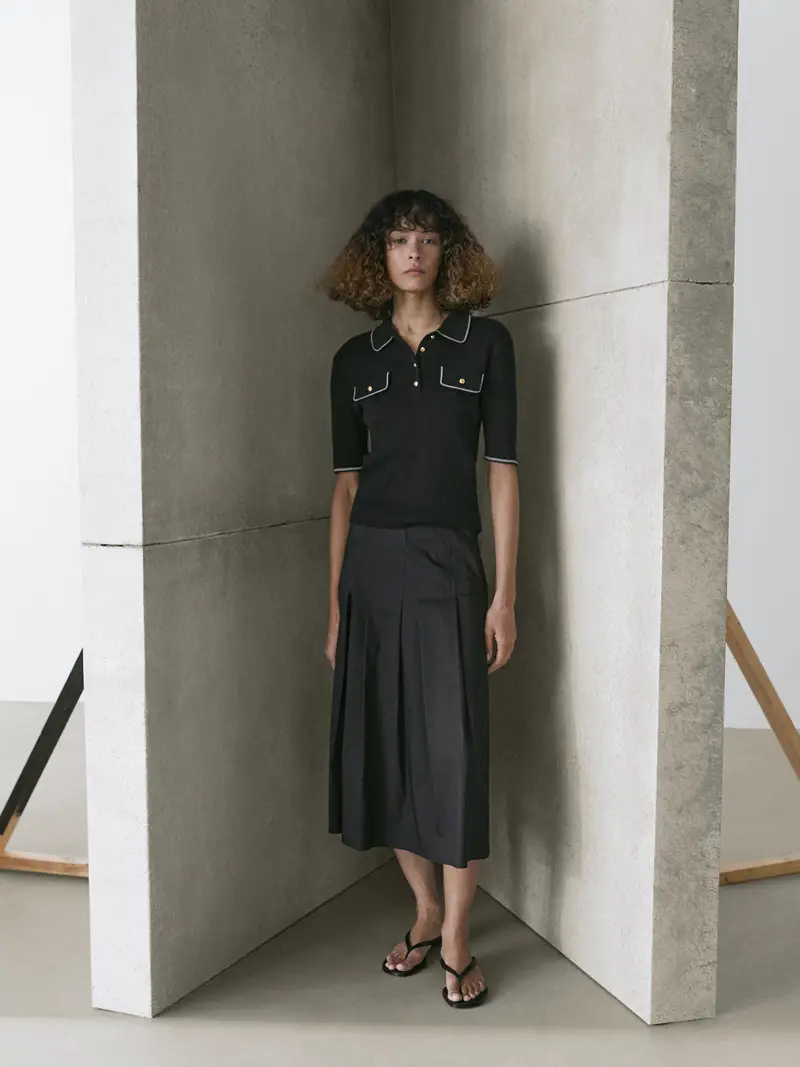 Massimo Dutti Polo Nero 4337695