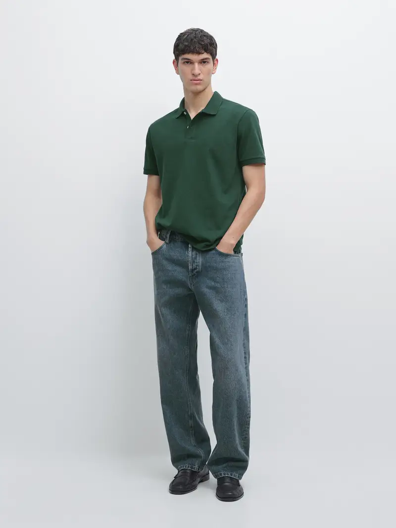 Massimo Dutti Polo Verde 4207204