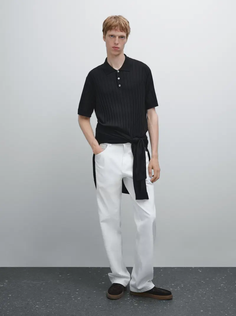 Massimo Dutti Polo Nero 2554663