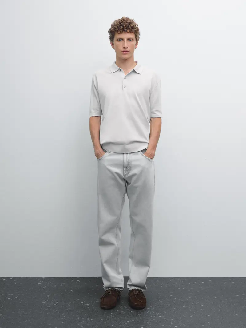 Massimo Dutti Polo Grigio 2554706