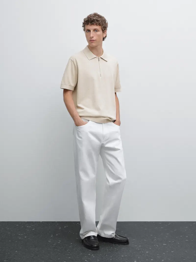 Massimo Dutti Polo Beige 2553388