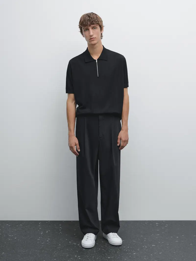 Massimo Dutti Polo Nero 2554651