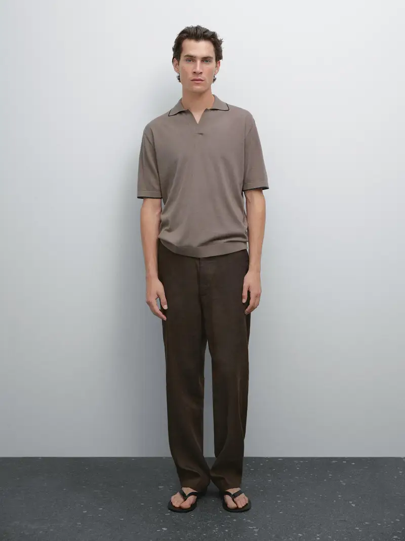 Massimo Dutti Polo Beige 2553458