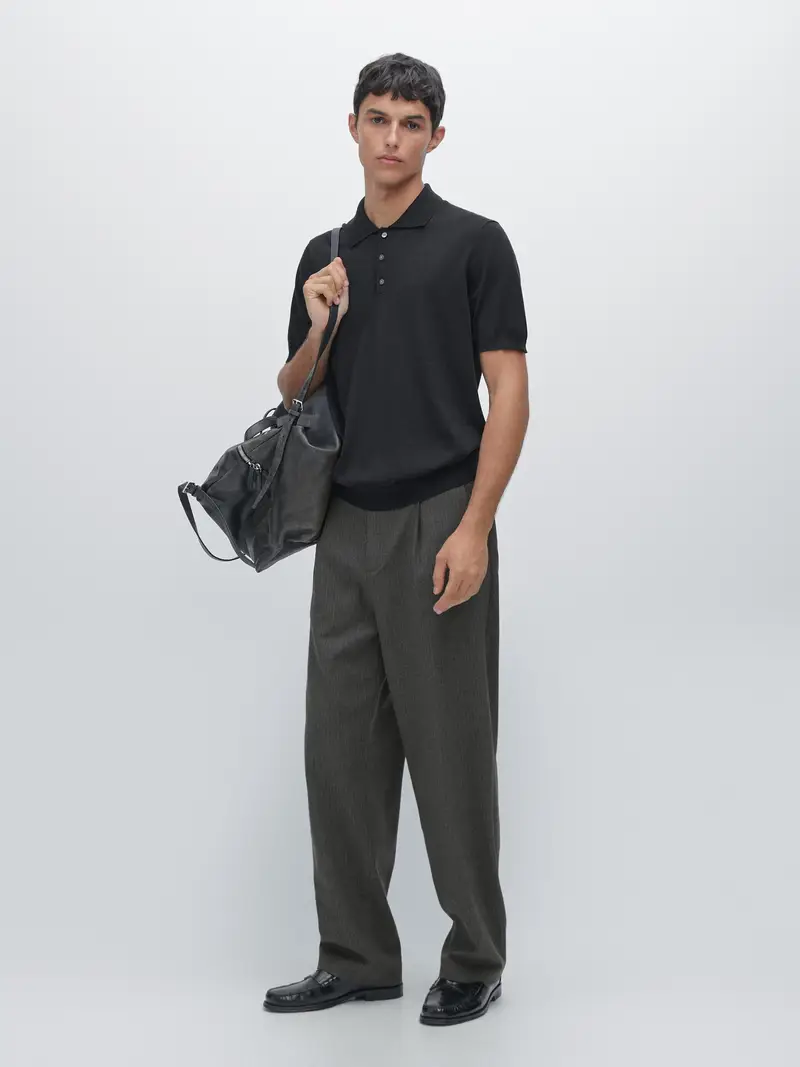 Massimo Dutti Polo Nero 2554630