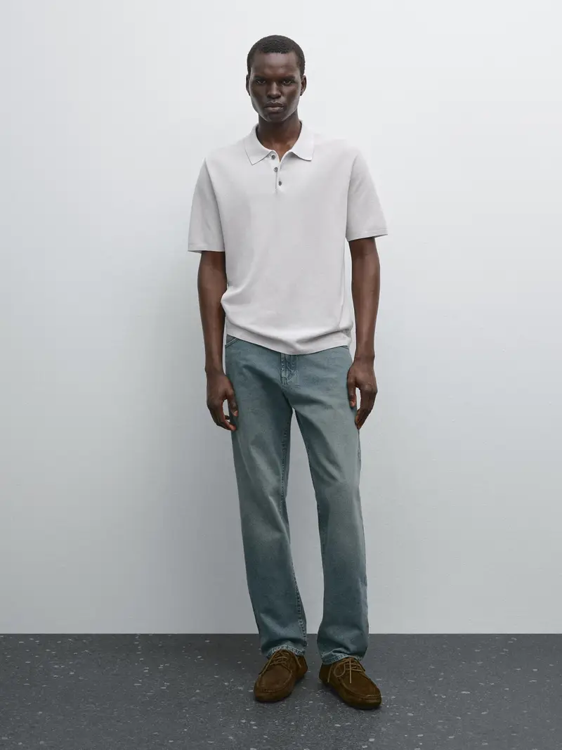 Massimo Dutti Polo Grigio 2554633