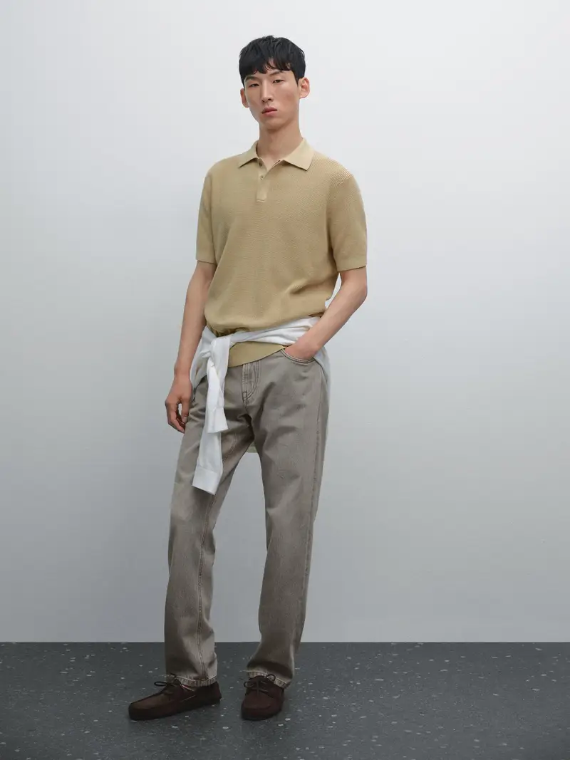 Massimo Dutti Polo Giallo 4048227