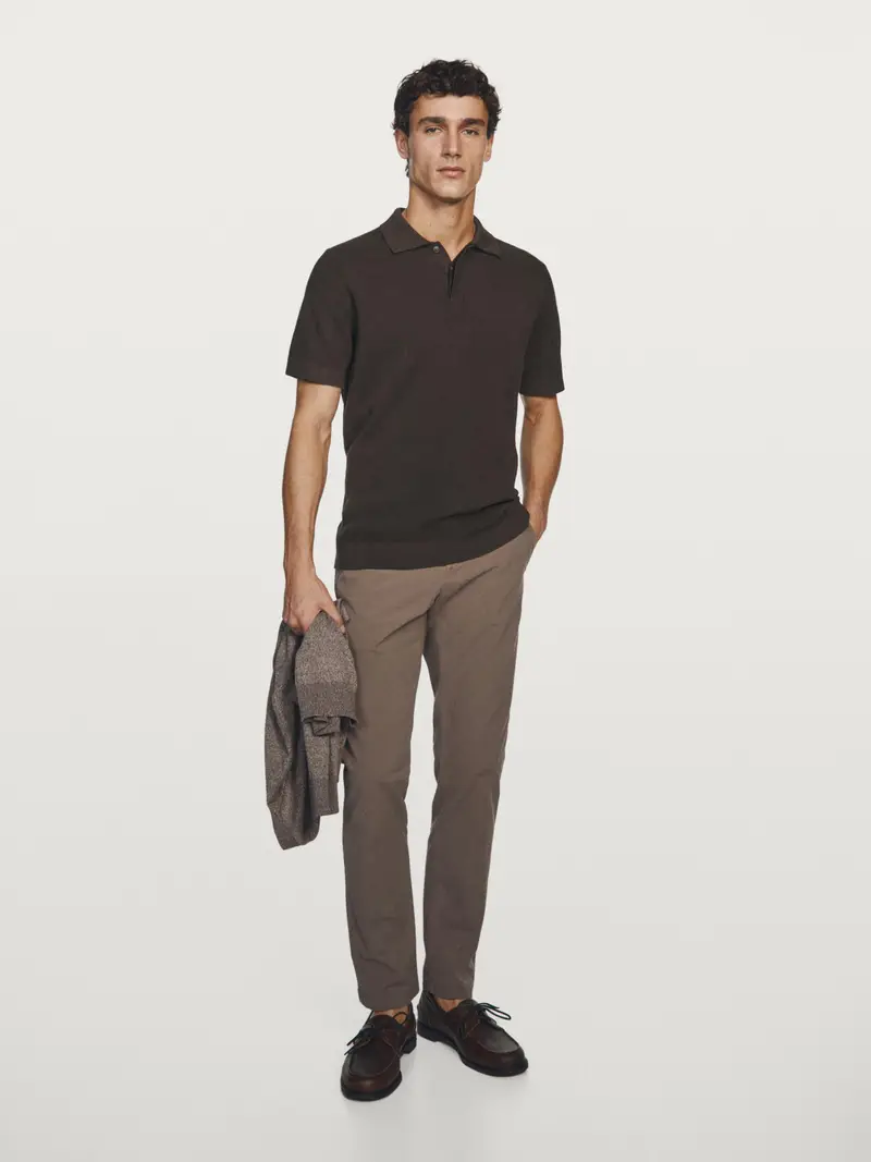 Massimo Dutti Polo Marrone 4337618