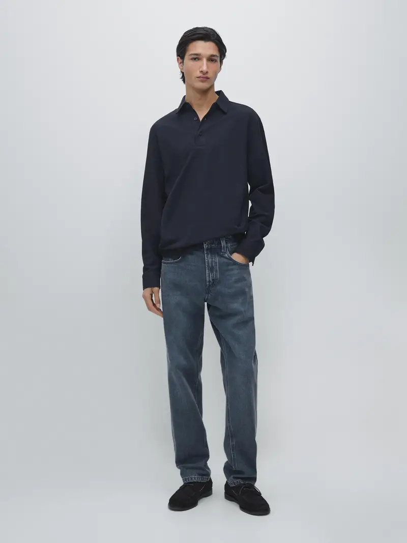 Massimo Dutti Polo Blu 3934485