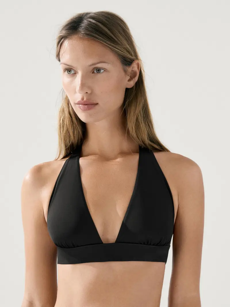 Slip Bikini Tinta Unita - Nero - - Massimo Dutti - Femminile