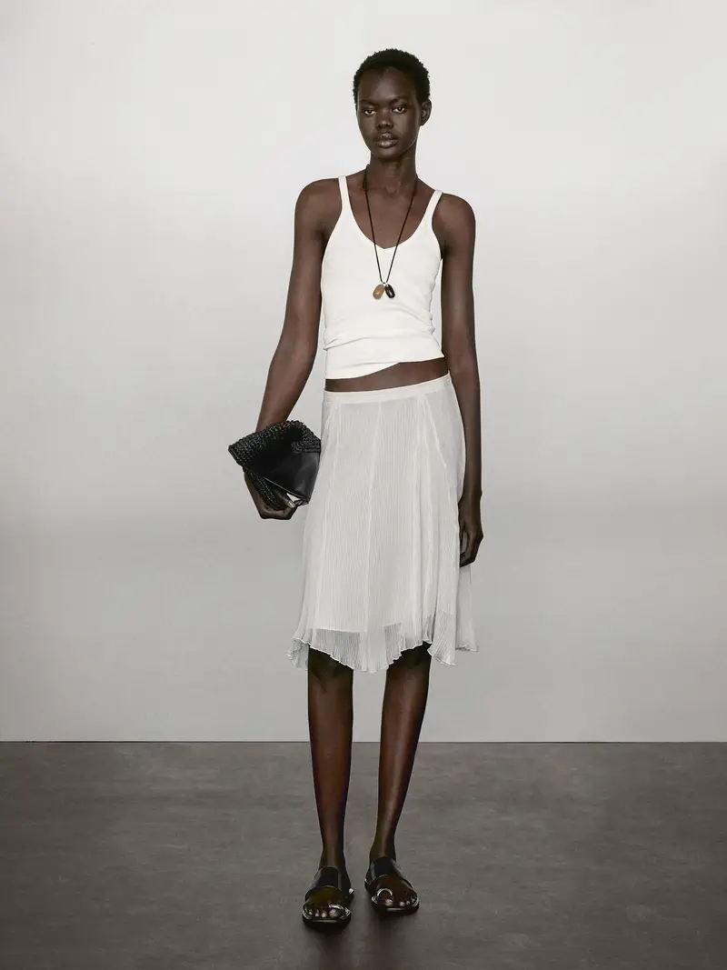 Massimo Dutti Top Beige 2555513