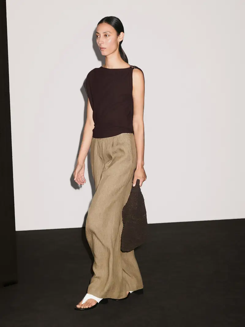 Massimo Dutti Top Marrone 2555548