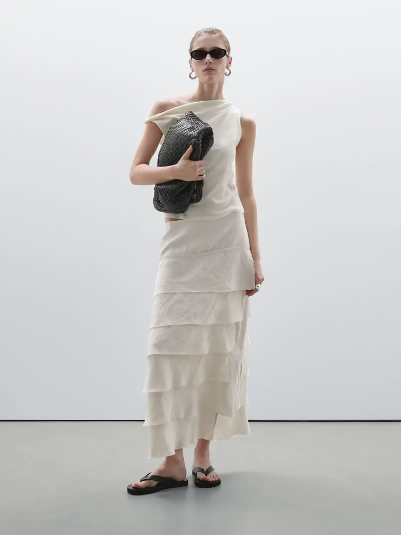 Massimo Dutti Top Beige 2555551