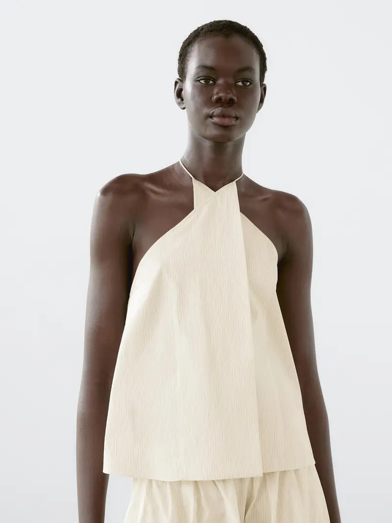 Massimo Dutti Top Beige 2555253