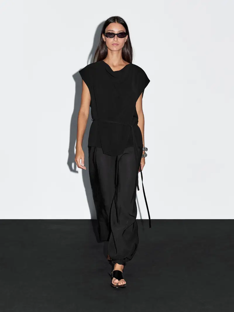 Massimo Dutti Top Nero 2555034