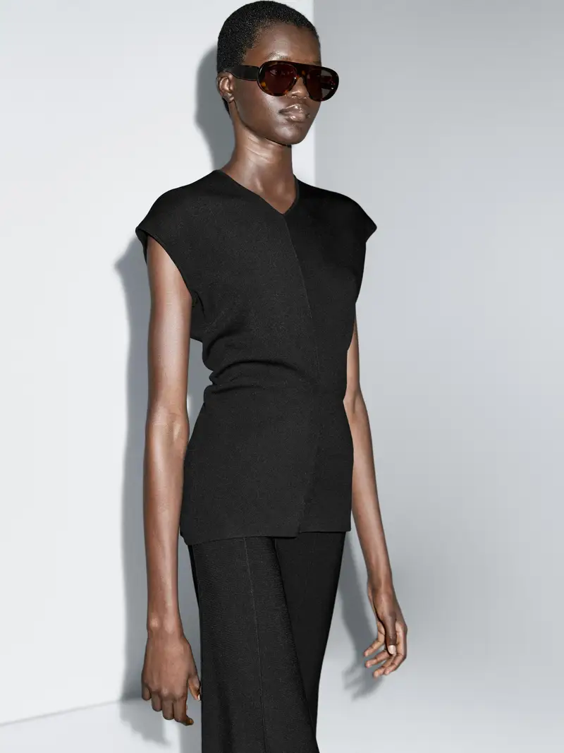 Massimo Dutti Top Nero 2555157