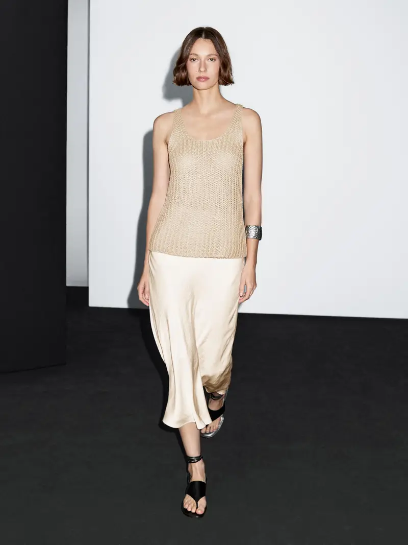 Massimo Dutti Top Beige 2553436